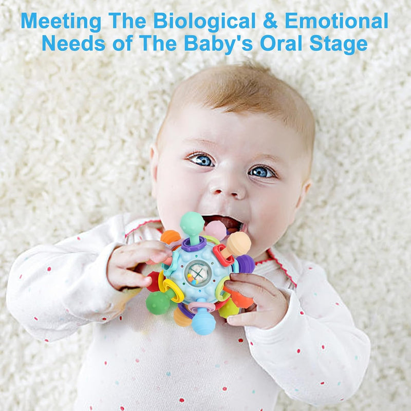 Baby Montessori Sensory Toys, Teether Teething Toys for 0-6 12 Months
