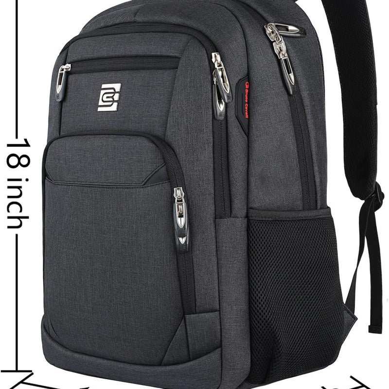 Volher Laptop Backpack,Business Travel Anti Theft Slim Durable Laptops Backpack,Water Resistant College Computer Bag for Women & Men Fits 15.6 Inch Laptop and Notebook - Black