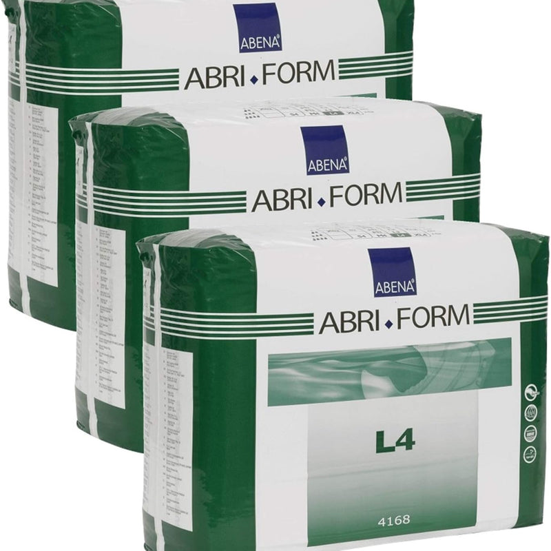 Abena Abri-Form Comfort Plastic-Backed Briefs, Level 4, (Medium To Large Sizes) Medium, 14 Count | Disposable