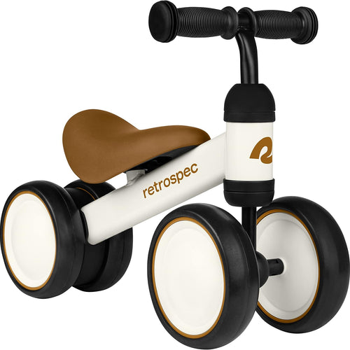 Retrospec 4-Wheel Balance Bike for Toddlers Ages 12-24 Months, First Bike & Toddler Ride-On Toy for 1 Year Old Boys & Girls