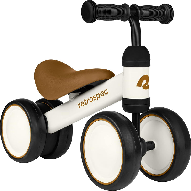 Retrospec 4-Wheel Balance Bike for Toddlers Ages 12-24 Months, First Bike & Toddler Ride-On Toy for 1 Year Old Boys & Girls