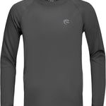 Boys UPF 50+ Swim Shirt Long Sleeve, 1 or 2 Pack UV Sun Protection Rash Guard, Youth Kids SPF Water Shirts for Beach Surf