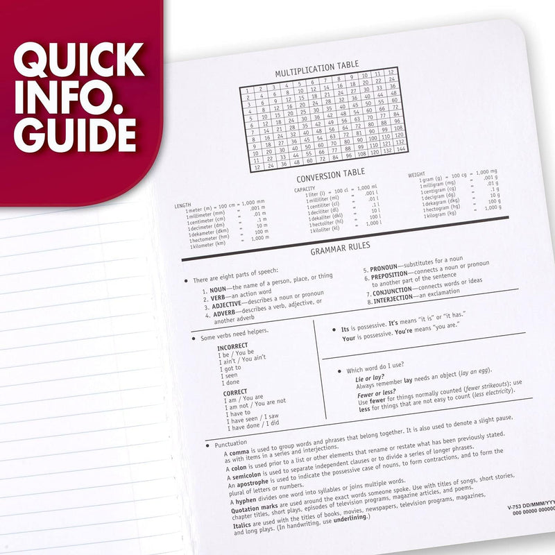 Mead Composition Notebook, Wide Ruled Paper, 7.5" x 9.75", 100 Sheets, Black Marble, 3 Pack (38301)