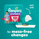 Pampers Diapers - Cruisers 360 - Size 4, 144 Count, Babyproof up to 100% Leakproof Pull-On Diaper