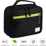 Genteen Lunch Box Kids, Insulated Lunch Bag Kids Boys Girls Back to School, Soft Lunch Box for Men Reusable Lunchbox for Office,Outdoor,School (Black)