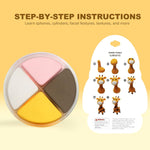Aestd-ST Air Dry Clay Kit - Animal Theme, Modeling Clay for Kids | DIY Magic Clay with Sculpting Tools and Tutorials, 12 Boxes Molding Clay, Soft & Non-Sticky, Arts and Crafts Gift for Kids