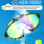 Swim Goggles 2 Pack, Wide View Anti Fog&UV Swimming Goggles for Audlt, No Leak Pool Beach Essentials for Men Women