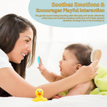 DEBETOOL 3-Piece Cradle Cap Brush Set with Comb & Baby Hair Brush | Natural Wooden Baby Brush Kit for Newborn & Infant Gentle Scalp Care