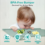 Silicone Placemat for Toddler Eating: Wipe Clean & Roll Up in The Diaper Bag - Table Mat for Restaurant/Travel/On-The-Go
