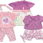 Melissa & Doug Mine to Love Mix & Match Fashion Doll Clothes for 12”-18” Dolls (6 pcs)