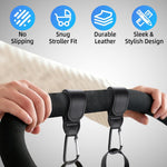 4 Pack Stroller Hooks, Non-Slip Carabiner Clips for Baby Stroller | Adjustable Stroller Hooks Hold Diaper Bags & Purses. Universal Carabiner Clips Fit Strollers, Bikes, Wheelchairs and Walkers