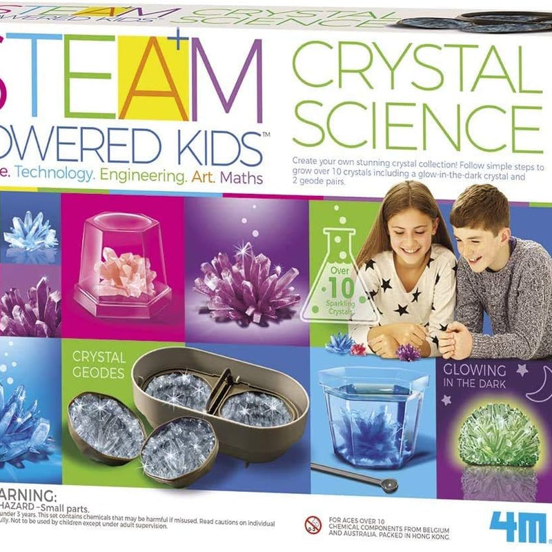 Crystal growing science experiment kit for kids, teens, boys & girls, DIY STEM toy lab
