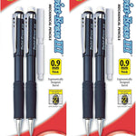 Pentel Twist-Erase III Mechanical Pencil, (0.9mm), Assorted Barrel Colors with 2 Eraser Refills, Pack of 2 (QE519BP2-K6)