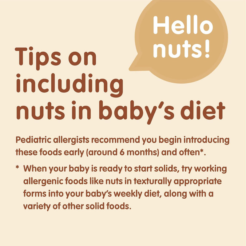 Happy Baby Organics Nutty Blends Stage 2, Bananas & Peanut Butter Organic Baby Food, Pack of 12 (3 oz each)