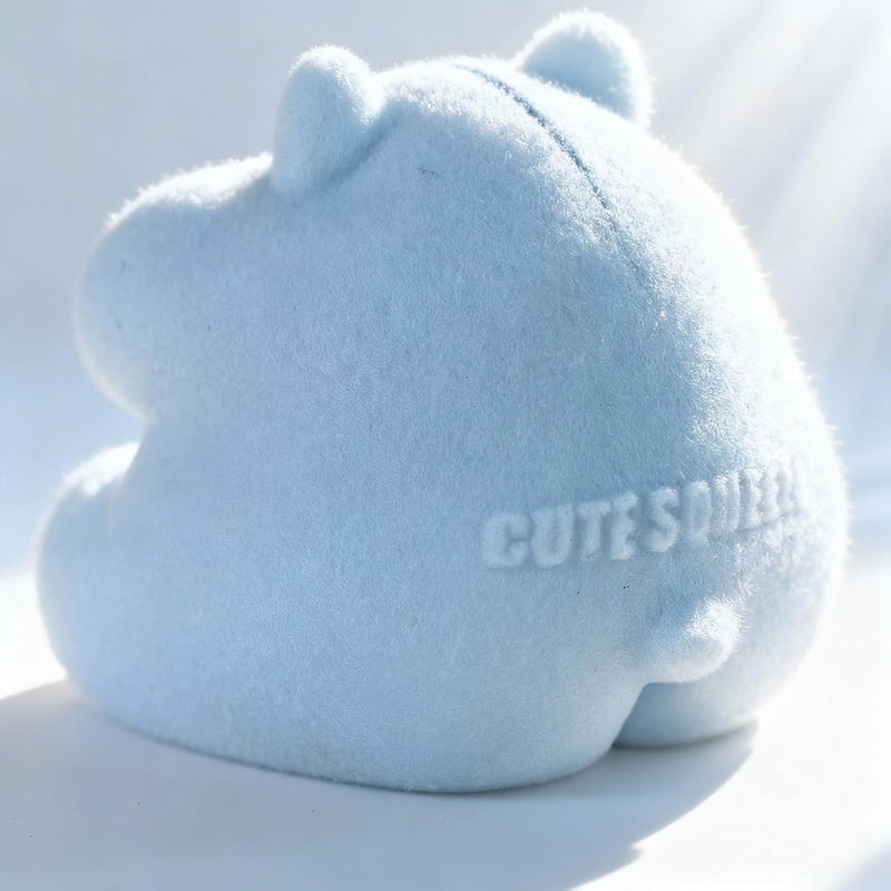 Handmade Taba Squishy Hamster Toy, Cute Squishy Hamster Fidget Toy, Realistic Hamster Toy, Soft Silicone Mochi Furry Toy, Stress Relief Gift for Adults & Kids, Sensory Anxiety Plushie (Blue)