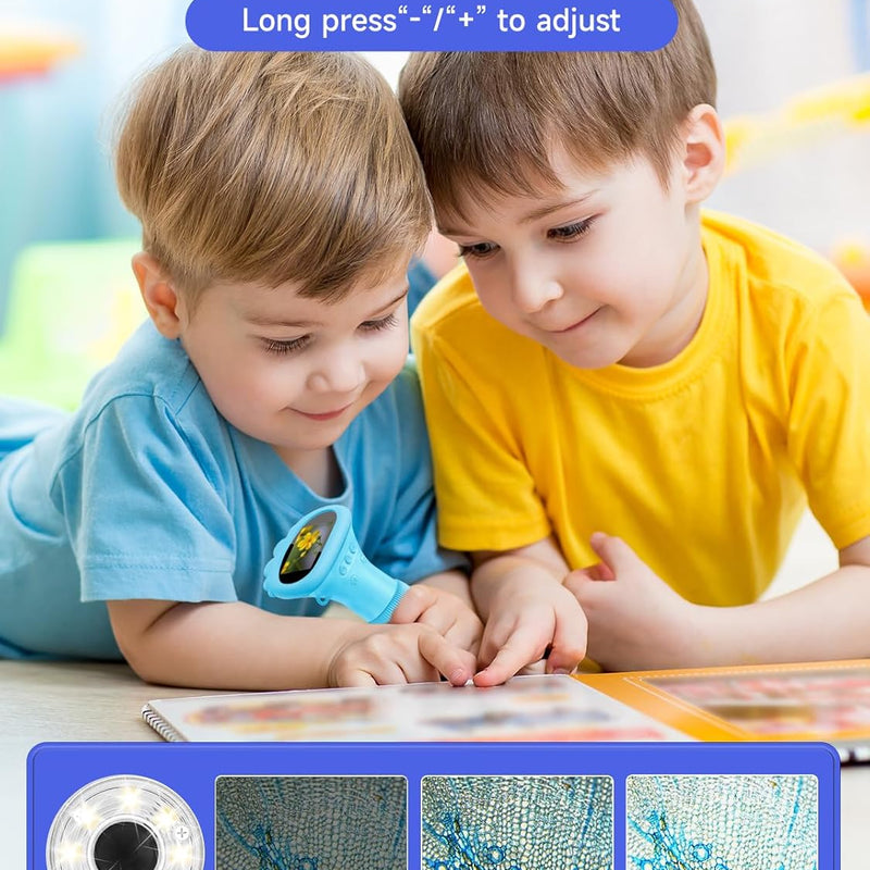 acoath kids handheld digital miniscope 1000x magnification portable 2.0 inch screen