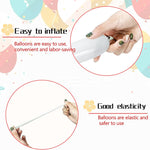 Premium 100-Pack Clear Latex Balloons for Balloon Art and Party Decorations