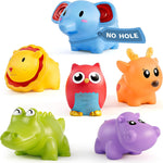 Hely Cancy Infant Bath Toys, No-Hole Design for Safe & Easy Cleaning, 18+ Months