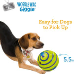 Wobble Wag Giggle Ball, Interactive Dog Toy, Fun Giggle Sounds When Rolled or Shaken, Pets Know Best, As Seen On TV