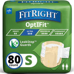 FitRight Ultra Adult Diapers, Disposable Incontinence Briefs, Leak-Proof Diaper, Absorbent Briefs For Men and Women, Maximum Protection, Medium, 32 – 44 in, 20 briefs per bag