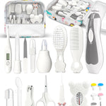 Baby Healthcare and Grooming Kit, Electric Safety Nail Trimmer Baby Nursery Kit, Newborn Care Kits with Hair Brush Comb for Newborn Infant Toddlers Baby Boys Girls Kids, Baby Shower Gifts