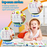 Alianfly Preschool Learning Activities Workbook for Toddlers, Handwriting Practice and Montessori Toy for Kids with Autism, 51 Pages, 8 Markers, Gift Box