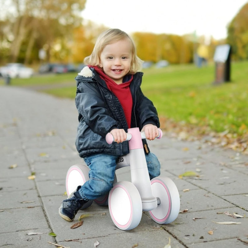 SEREED Baby Balance Bike for 1 Year Old Boy Girl, First Birthday Gift Toy | 12-24 Months Toddler Bike, First Learning Ride on Toys, 4 Silent Wheels Indoor Outdoor Baby Walker