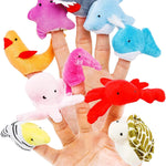 RIY 10-Piece Old Macdonald Had A Farm Finger Puppets Set for Story Time, Educational Play, and Imaginative Learning, crafted from Soft Velvet Cloth