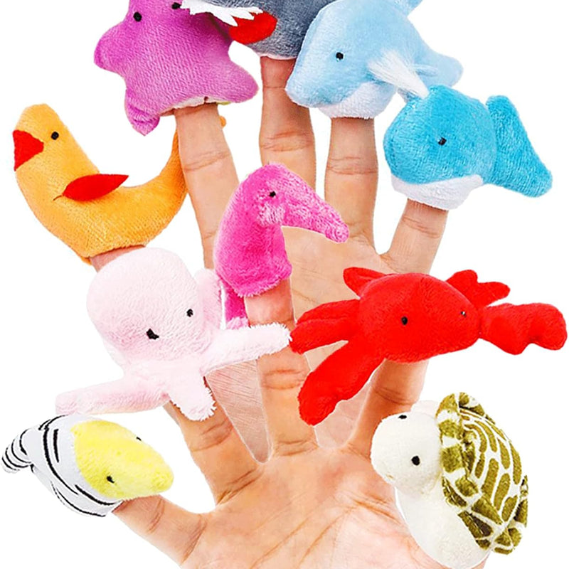 RIY 10-Piece Old Macdonald Had A Farm Finger Puppets Set for Story Time, Educational Play, and Imaginative Learning, crafted from Soft Velvet Cloth