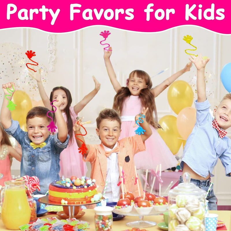 100PCS Glitter Slap Hands for Kids 4-8 Party Favors Goodie Bag Stuffers Classroom Prizes Bulk Mini Treats