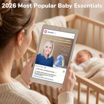 MeWaii Bunny White Noise Sound Machine, Newborn Baby Boy Gift, 100+ Sounds | Mom's Choice Award, AI Cry Detection, Full App Access Control, Night Light, Baby Shower Gifts for Boys, Nursery Essentials