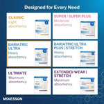 McKesson Ultra Briefs, Heavy Absorbency, Large, Unisex, 58 in, 72 ct | Disposable, Elastic Leg Gathers and Contoured Fit for Men and Women, Incontinence
