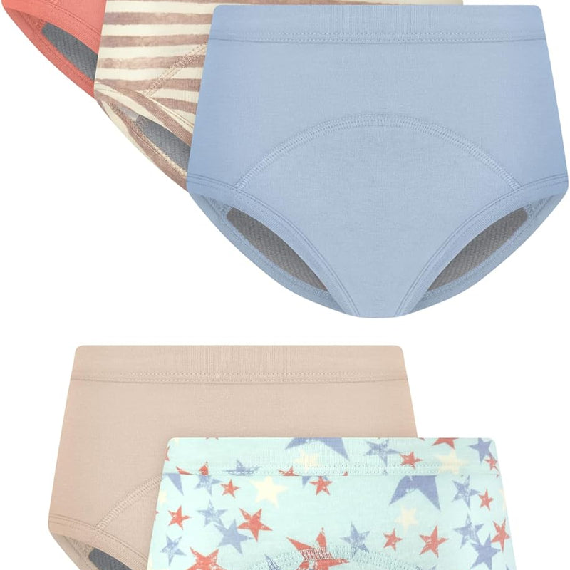 Hanes Toddler Girls' Potty Trainer Brief, Moisture-Wicking Panty, Odor Protection Potty Trainer Underwear, 6-Pack