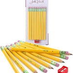 Mr. Pen- Jumbo Pencils, 10 Pack with 1 Sharpener, Yellow Barrels | Smooth Black 2 HB Graphite Cores, Large Preschool Pencils, Smooth Writing Lead for Kindergarten, Kids and School Supplies
