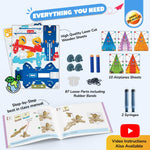 Smartivity DIY 2in1 Hydraulic Paper Airplanes & Darts Launcher STEM Toy for Kids Ages 6-12