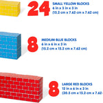 Melissa & Doug Jumbo Cardboard Blocks Building Set (40 pc) - Lightweight Building Toys and Montessori Toys for Toddlers and Preschool Learning Activities