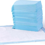 Amazon Basics Leak-Proof Dog and Puppy Potty Training Pee Pads with Quick-Dry 5-Layer Design, X-Large Size 28 x 34 Inch, Blue & White, 40-Pack