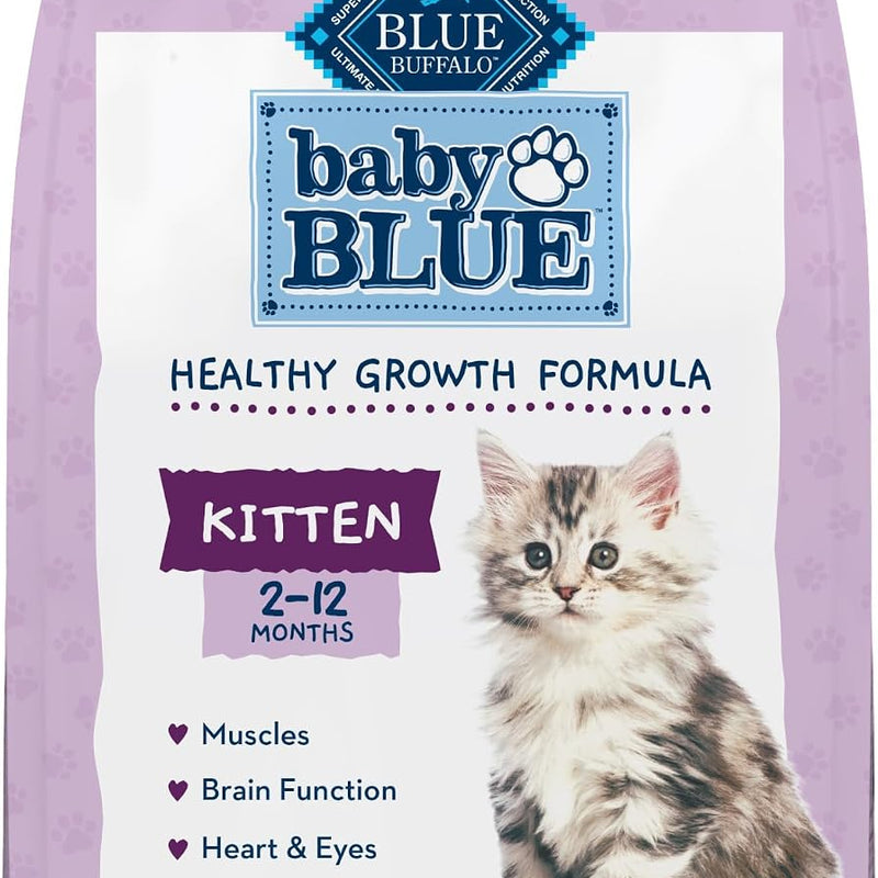 Blue Buffalo Baby Blue Chicken Kitten Natural Dry Cat Food, 2 lb | Real Chicken #1 Ingredient Plus Brown Rice, with DHA for Cognitive Development, Antioxidant-Rich LifeSource Bits