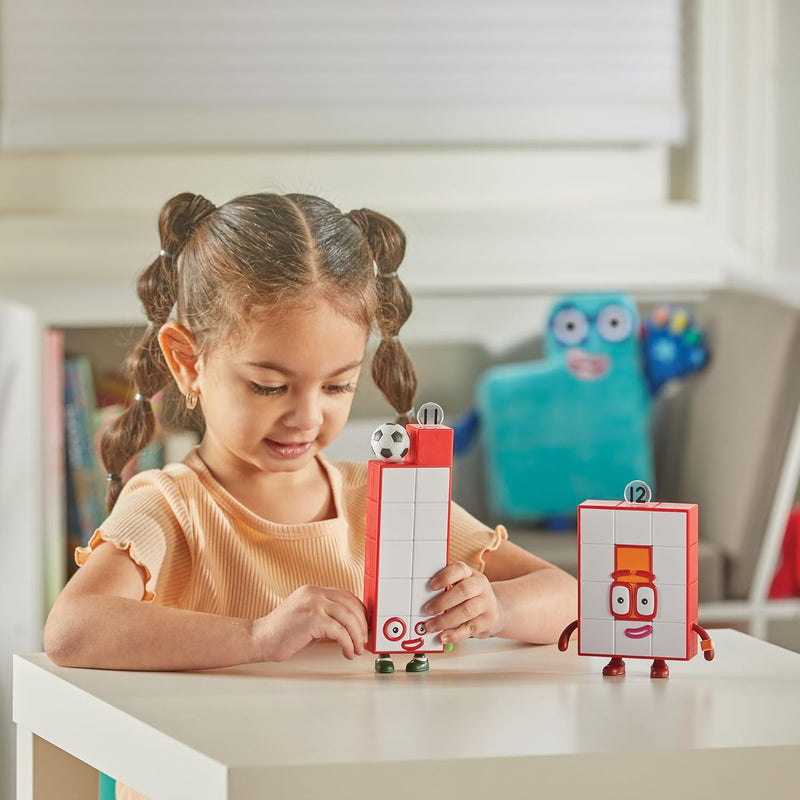 numberblocks friends eleven and twelve figures, math toys for toddlers, counting blocks for kids 3-5, preschool learning & education toys
