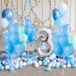 4 Sets Balloon Stand Kits with Base for Table, Graduation, Birthday, Baby Shower, Gender Reveal Party Decorations
