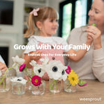 WeeSprout Glass Baby Food Storage Jars w/Lids (4 oz, 12 Pack Set) Snack, Puree, Reusable Small Containers, Breast Milk, Fridge or Freezer, Microwave & Dishwasher Safe, Essential Must Have for Infants