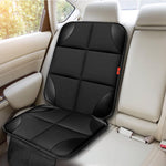XHYANG Car Seat Protector 1 Pack Car Seat Cushion Mat Thickest Padding,Waterproof 600D Fabric Car Seat Covers for Non-Slip Backing Mesh Pockets for Baby and Pet (Black, 2 Pcs)
