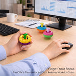 Silicone Thumb Rocker Fidget Toys for Kids Adults ,4PCS Stress Relief Sensory Toys for Autism ADHD Anxiety,Fun Textures Gadgets,Office Desk Toy,Stocking Stuffers for Women Men Teen Gifts