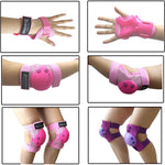 BOSONER Kids/Youth Knee Pads Elbow Pads Wrist Guards Set - Protective Gear for Roller Skates, Cycling, and Scooter Riding