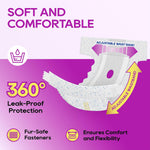 HONEY CARE All-Absorb Disposable Female Dog Diapers Small Size, Improved, 40 Count, Super Absorbent, Breathable, Wetness Indicator (Pack of 1, 40 Count Total)