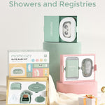 Momcozy Elite Baby Kit, Superior Baby Shower Gift & Registry Essential Kit | Grooming&Health&Cleansing Care Set,Electric Nail File & Nasal Aspirator,Tummy Wrap,Thermometer,Bath Brush,Teether,Storage Bag