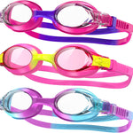 findway Kids Swim Goggles, Kids Swimming Goggles Anti-fog No Leaking Girls Boys for Age 3-12