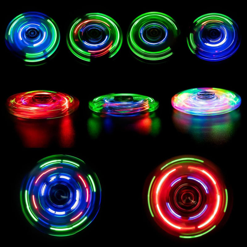 Figrol Fidget Toys 3 Pack,Light Up Fidget Spinner for Kids & Adults Stress Relief Calm Down,Sensory Toys for Kids with Autism ADHD Toys