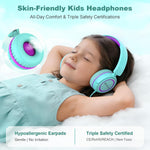 IMYB V1 Kids Headphones with 85dB Safe Volume, Adjustable Fit for Ages 2-12, Ideal for School & Travel