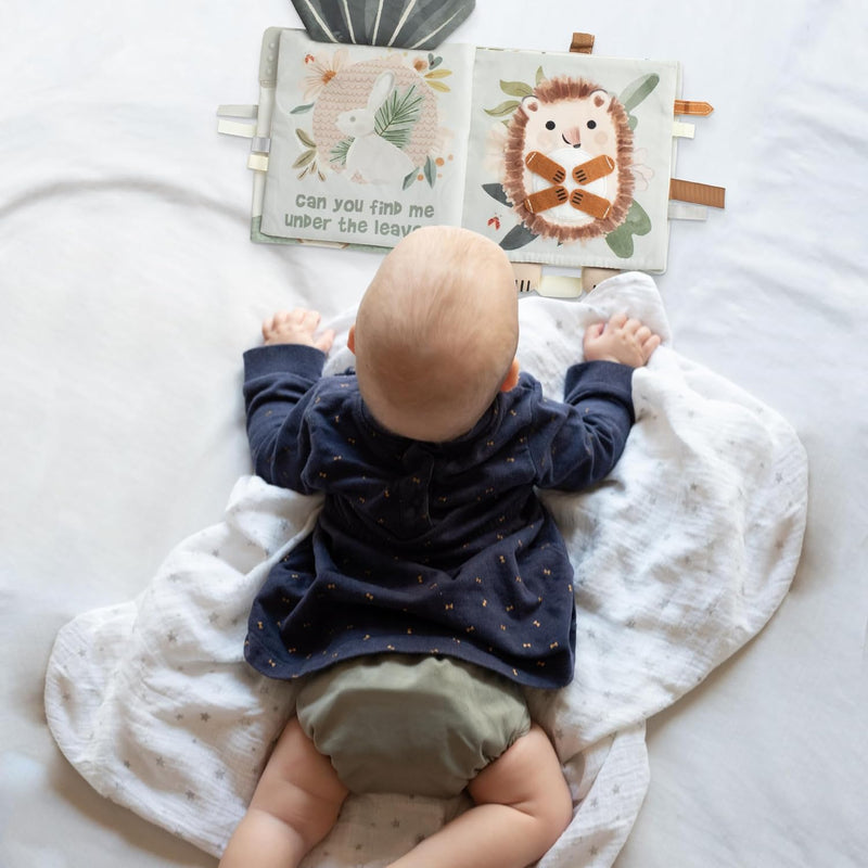 ZICOTO Soft Baby Book with Touch and Feel Pages: Sensory Exploration for Infants 0-18 Months